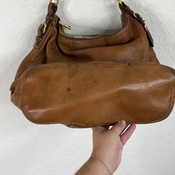 PRADA Cervo Antik Hobo Cammello Sfumato Large - Picture 8 of 12